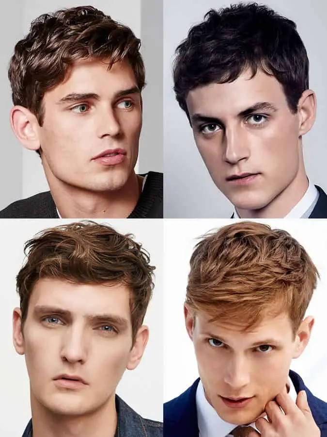 Peinados/cortes de pelo para hombres con forma de cara oblonga/rectangular