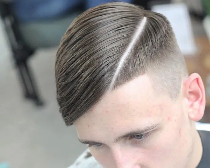Sideline corte afilado línea de diseño corte de pelo