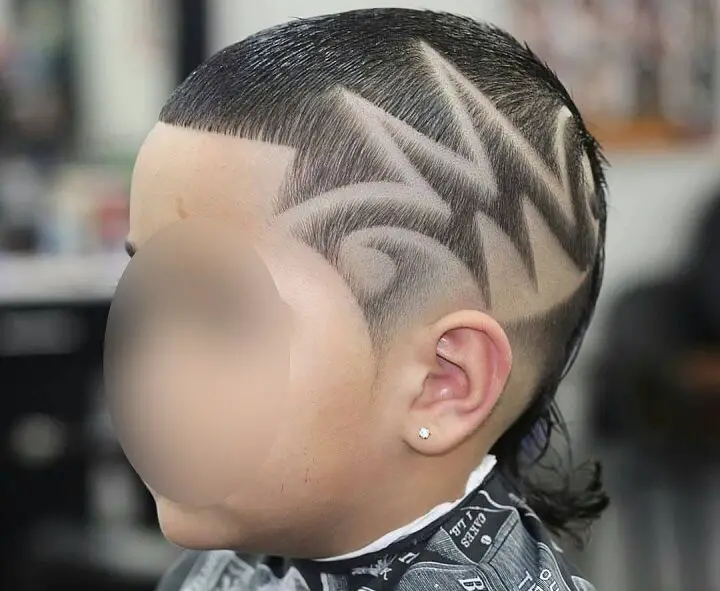 Toda la cabeza Hairtattoo Mullet